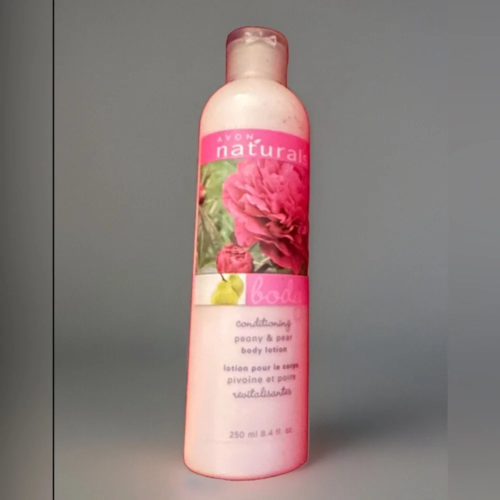 Avon Naturals Peony & Pear Hand & Body Lotion 8.4 oz NOS NEW